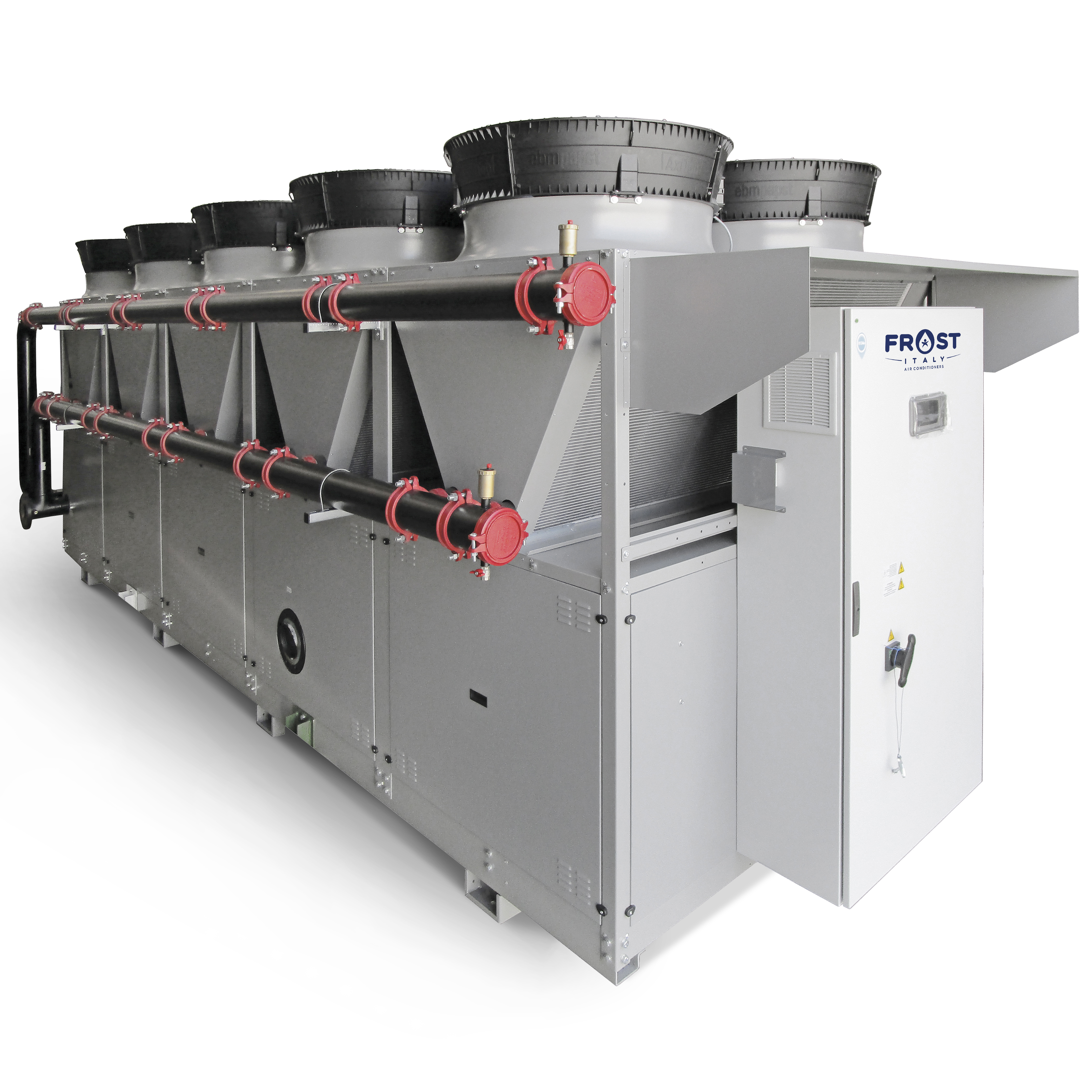 Air condensed chillers and heat pumps units